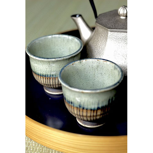 tea cups pair zen tea set kyoto